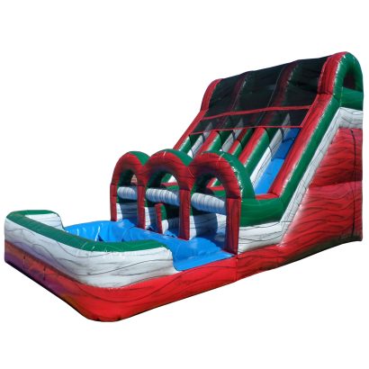 15′ Dual Lane Double Loader Water Slide W145