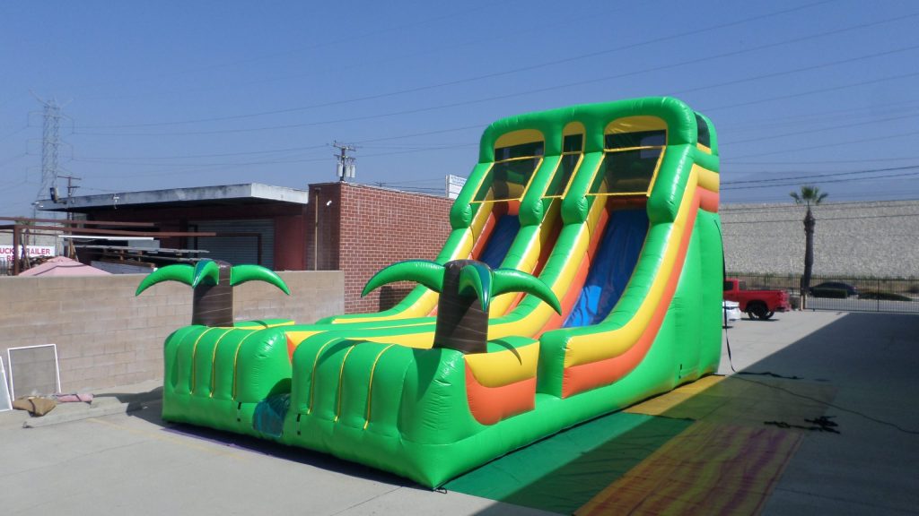 20′ Dual Lane Tropical Slide S041
