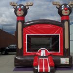 Reindeer Christmas Bounce House J173