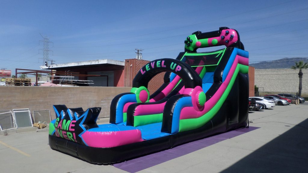 18′ Neon Gamer Water Slide W152