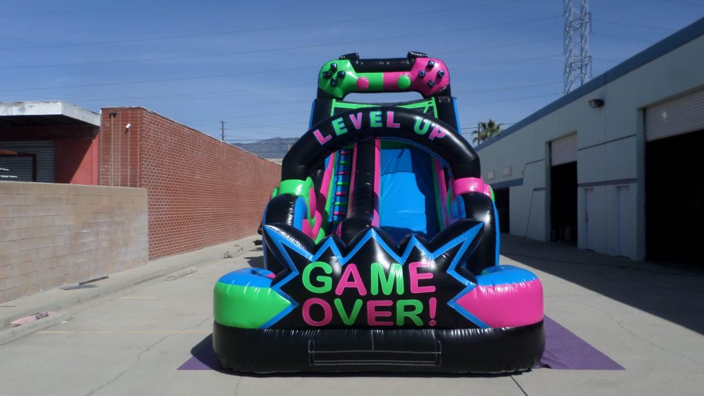 18′ Neon Gamer Water Slide W152