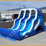 Inflatable 16′ Triple Lane Wet and Dry Water Slide W096
