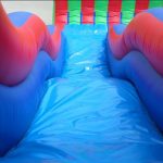 Inflatable 18′ Triple Lane Wet and Dry Water Slide W107