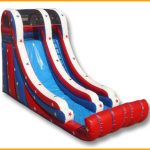 Inflatable 19′ Patriotic Single Lane Slide S049