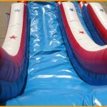 Inflatable 19′ Patriotic Single Lane Slide S049