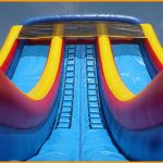 Inflatable 24′ Double Climber Slide S051
