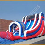 Inflatable All American Double Lane Splash Water Slide W092
