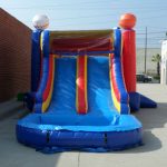 Inflatable Double Lane Wet Dry Sports Combo C124